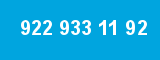922 933 11 92